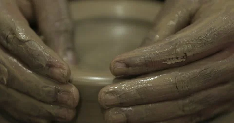 Traditional Pottery Making Process in Action Stock Footage 312345222