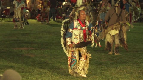 Traditional pow wow dancer 스톡 동영상 45759790