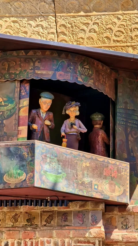 Traditional puppet balcony 스톡 동영상 337925536