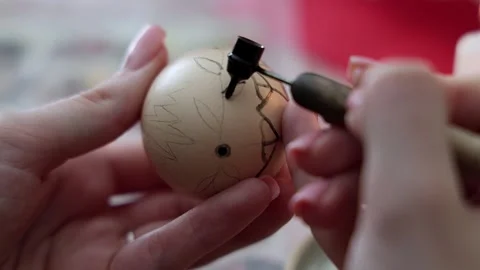 Traditional Pysanka Workshop During Easter Celebration 库存影片 339296706