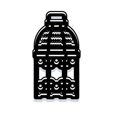 Traditional ramadan lantern with decorative patterns Stock Illustration