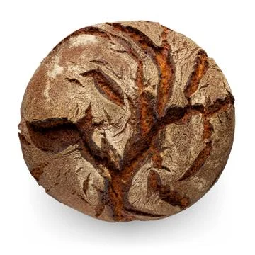 Traditional round rye bread Stock Photos