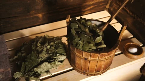 A traditional Russian Sauna,Bath 2 Stock Footage 64218705