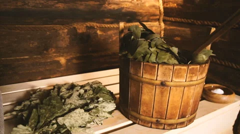 A traditional Russian Sauna,Bath  Stock Footage 64219098
