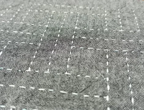 Traditional Sashiko Embroidery Pattern. Stock Photos