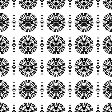 Traditional seamless abstract stripe pattern. Aztec and Navajo tribal style. Stock Illustration