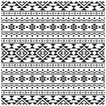 Traditional Seamless Ethnic Pattern texture design vector Stock Illustration