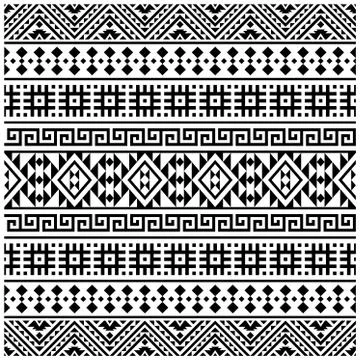 Traditional Seamless Ethnic Pattern texture design vector Stock Illustration