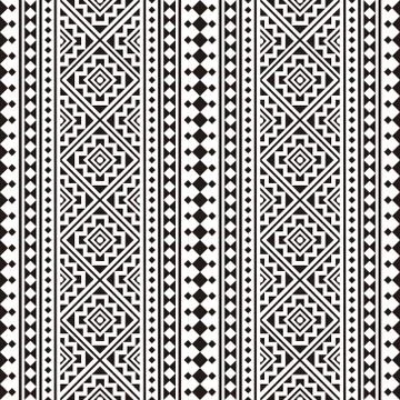 Traditional seamless ethnic pattern texture background design vector Stock Illustration
