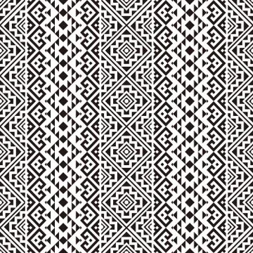 Traditional seamless ethnic pattern texture background design vector Stock Illustration