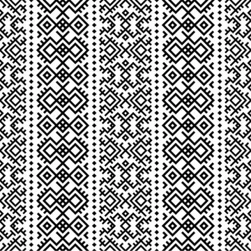 Traditional seamless ethnic pattern texture design vector Stock Illustration