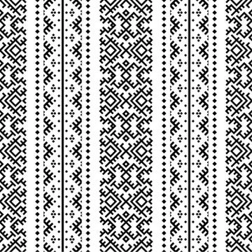 Traditional seamless ethnic pattern texture design vector Stock Illustration