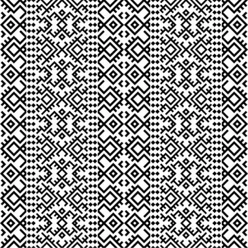 Traditional seamless ethnic pattern texture design vector Stock Illustration