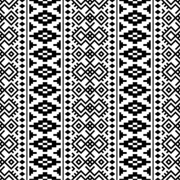 Traditional seamless ethnic pattern texture design vector Stock Illustration