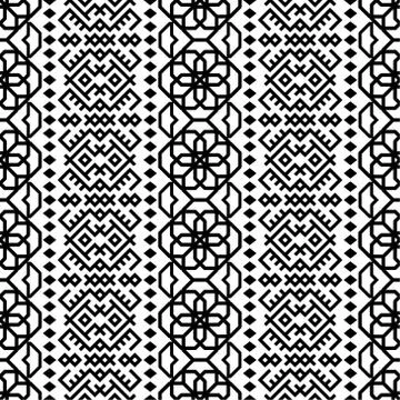 Traditional seamless ethnic pattern texture design vector Stock Illustration