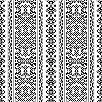 Traditional seamless ethnic pattern texture design vector Stock Illustration