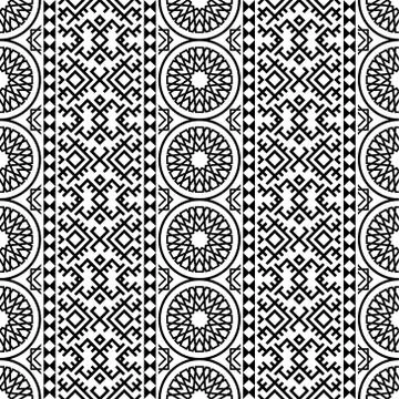 Traditional seamless ethnic pattern texture design vector Stock Illustration