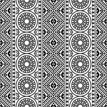 Traditional seamless ethnic pattern texture design vector Stock Illustration