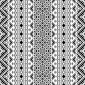 Traditional seamless ethnic pattern texture background design vector Stock Illustration