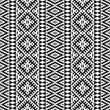 Traditional seamless ethnic pattern texture background design vector Illustrazione stock