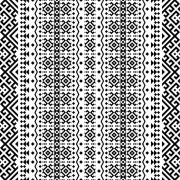 Traditional seamless ethnic pattern texture background design illustration ve Stock Illustration