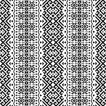 Traditional seamless ethnic pattern texture background design illustration ve Stock Illustration