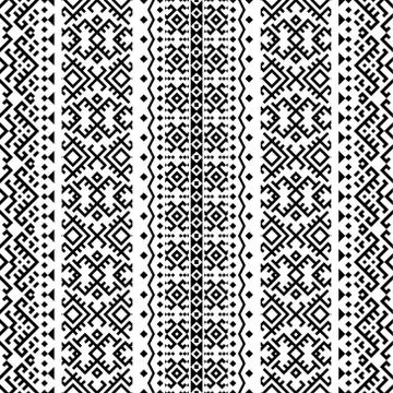 Traditional seamless ethnic pattern texture background design illustration ve Stock Illustration