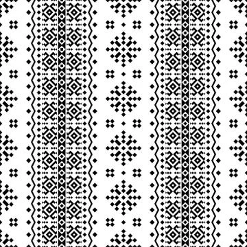 Traditional seamless ethnic pattern texture background design illustration ve Illustrazione stock