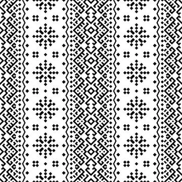 Traditional seamless ethnic pattern texture background design illustration ve Stock Illustration