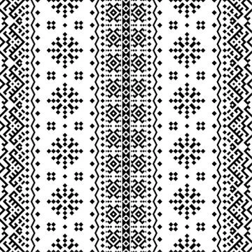 Traditional seamless ethnic pattern texture background design illustration ve Stock Illustration