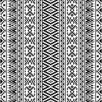 Traditional seamless ethnic pattern texture background design illustration ve Stock Illustration