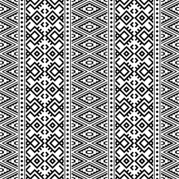 Traditional seamless ethnic pattern in vertical style texture design vector i 스톡 일러스트