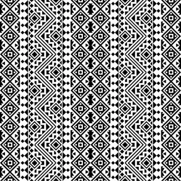 Traditional seamless ethnic pattern in vertical style texture design vector i Stock Illustration