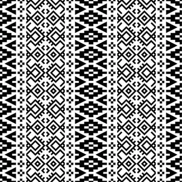 Traditional seamless ethnic pattern in vertical style texture design vector i Stock Illustration