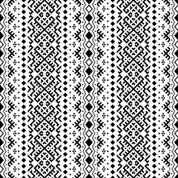Traditional seamless ethnic pattern in vertical style texture design vector i Illustrazione stock
