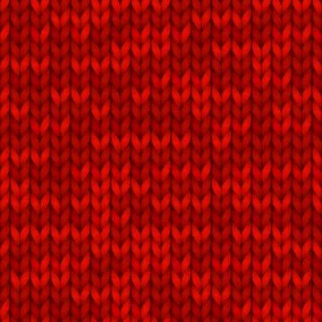 Traditional seamless knitted red pattern. Christmas and New Year design Stock Illustration