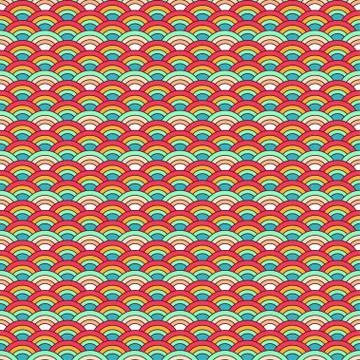 Traditional seamless pattern Stock Illustration