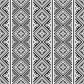 Traditional seamless pattern motif Stock Illustration