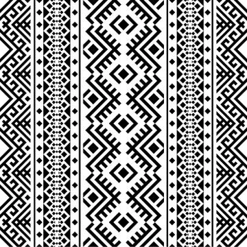 Traditional seamless pattern motif Stock Illustration