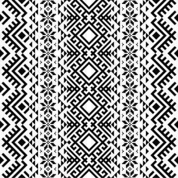 Traditional seamless pattern motif Stock Illustration
