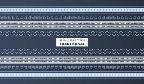 Traditional seamless pattern. Repeating design element for printing on fabric Illustrazione stock