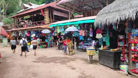 Traditional shops in Peru 動画素材 281391106