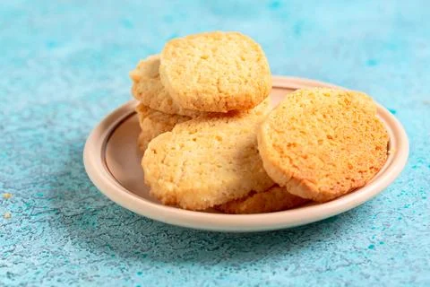 Traditional shortbread close-up. Stock Photos
