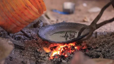 Traditional silver making Video stock 147971644