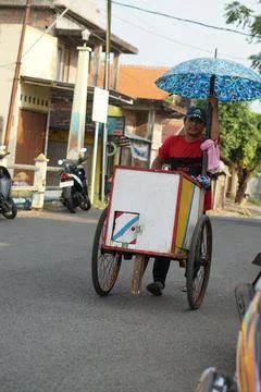 Traditional snack seller Stock Photos