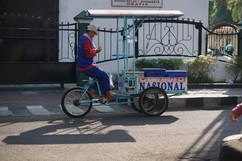 Traditional snack seller Stock Photos
