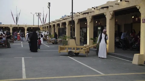 Traditional souk in Doha Qatar Stock Footage 73087924