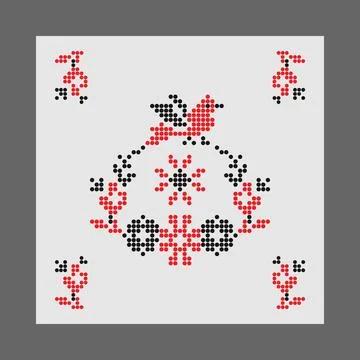 Traditional southern Ukraine tile pattern Stock Illustration