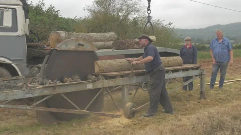 Traditional Steam Driven Traction Engine Stock Footage 161970964