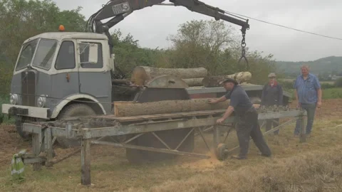 Traditional Steam Driven Traction Engine Stock Footage 162030359